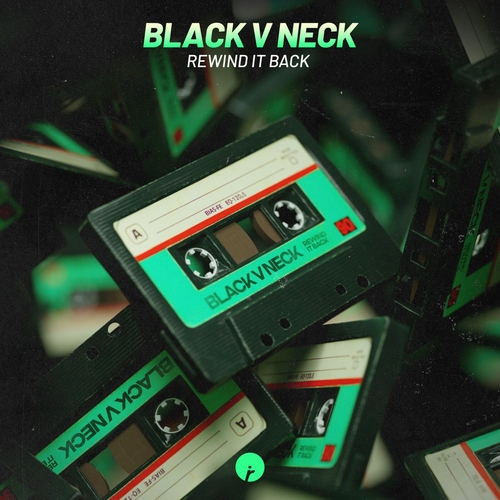 Black V Neck - Rewind It Back [IR0167B]